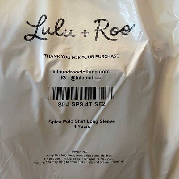 NIB Lulu and Roo Little Road Co Spice Polo Shirt Long Sleeve 4T - Picture 3 of 3